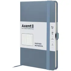 Книга записна Axent Partner 8201-62-A, 125x195 мм, 96 аркушів, клітинка, сіра. Фото 3