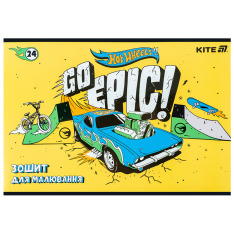 Зошит для малювання Kite Hot Wheels HW25-242, 24 аркуші. Фото 7