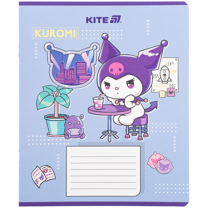 Зошит шкільний Kite Kuromi HK25-236-1, 18 аркушів, клітинка. Фото 4