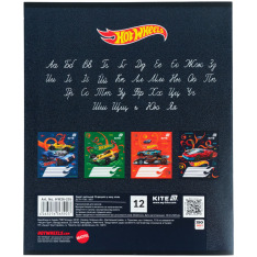 Зошит шкільний Kite Hot Wheels HW26-235, 12 аркушів, коса лінія. Фото 14
