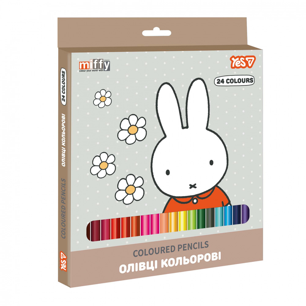 Олівці кольорові Yes Miffy 24 кольори 290793
