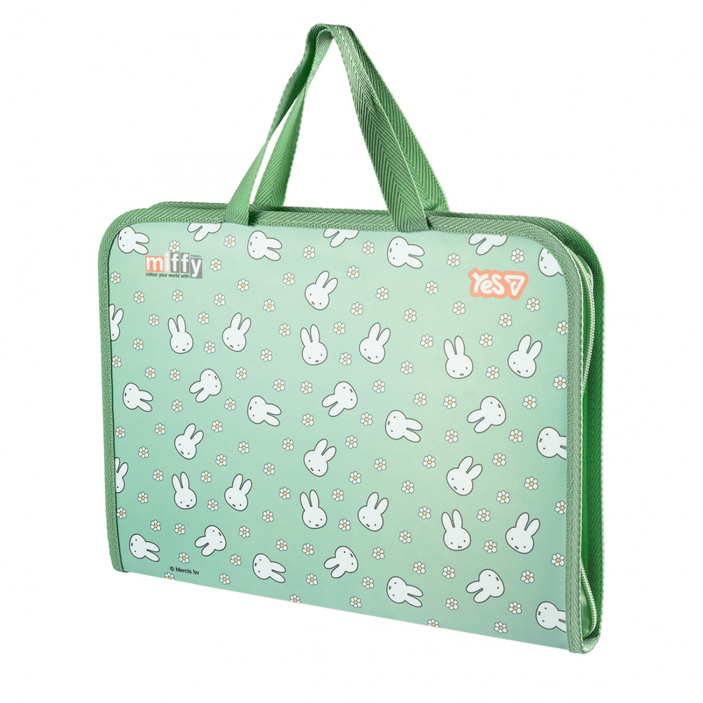 Папка-портфель Yes Miffy FC на блискавці з тканинними ручками 492409. Фото 3