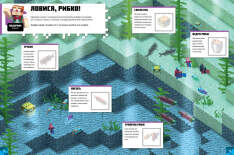 Книга MINECRAFT. Стікер-бук: Підводні пригоди. Фото 5