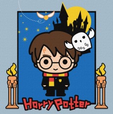 Картина за номерами Ideyka. WB Harry Potter: Таємниці замку 25х25см