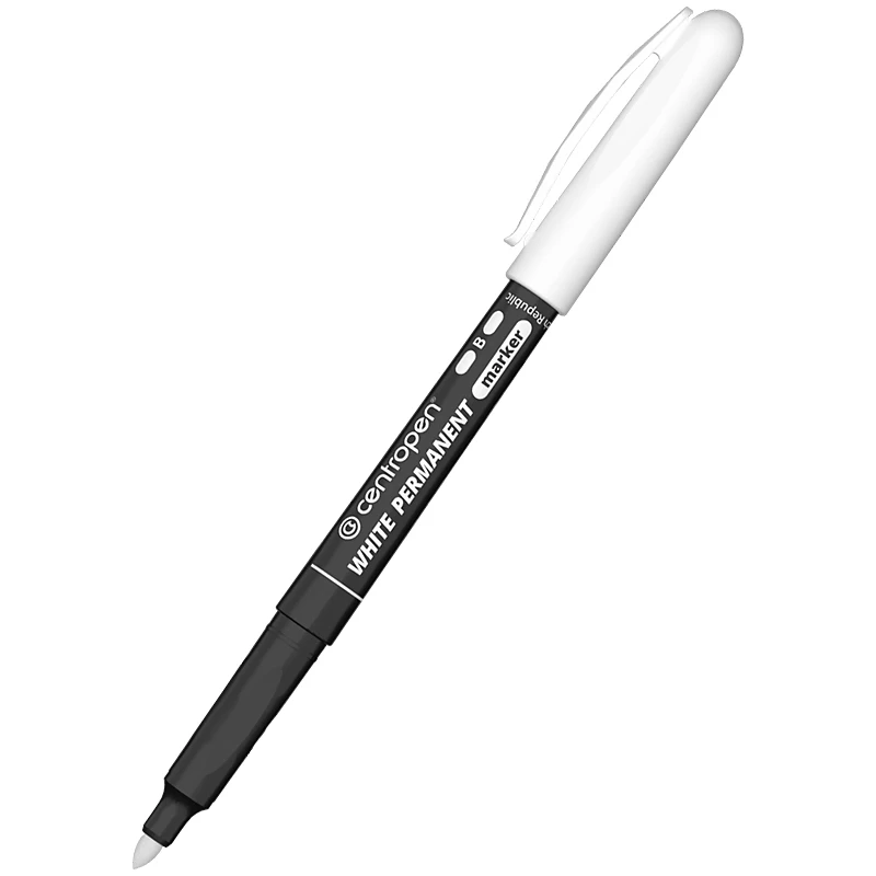 Маркер Centropen Permanent White 2687 1-2.5 мм білий