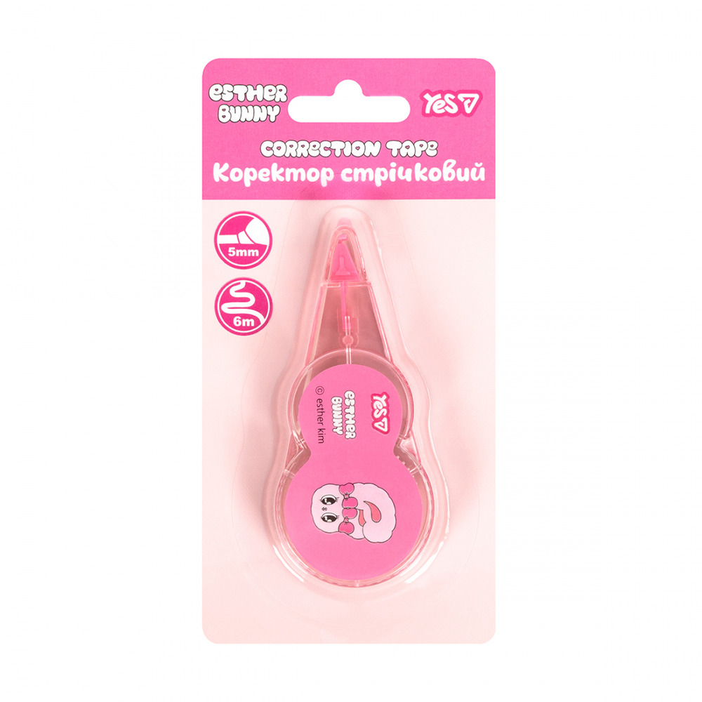 Коректор стрічковий Yes Esther Bunny 5мм х 6м 340128
