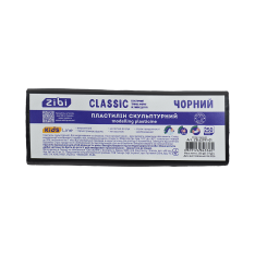 Пластилін скульптурний ZiBi CLASSIC чорний 250г KIDS Line ZB.62991-01