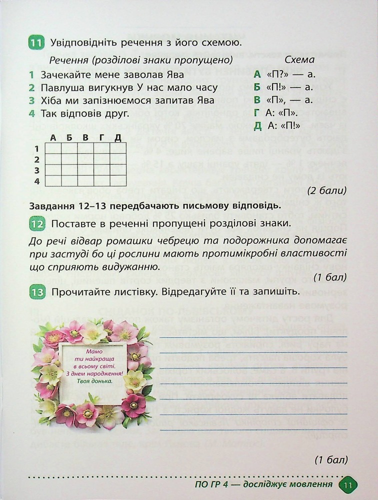Книга Зошит навчальних досягнень з української мови. 6 клас. Фото 11