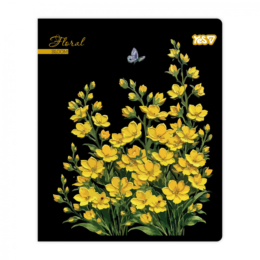 Зошит учнівський Yes Floral bloom А5 24 аркушів лінія 768593. Фото 5