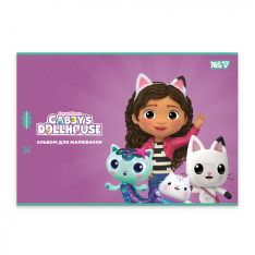 Зошит для малювання Yes А4 12аркушів скоба з перфорацією Gabby Dollhouse 130618. Фото 2