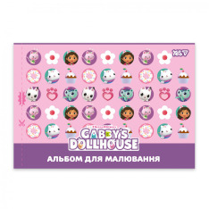 Зошит для малювання Yes А4 12аркушів скоба з перфорацією Gabby Dollhouse 130618. Фото 3