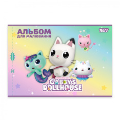 Зошит для малювання Yes А4 12аркушів скоба з перфорацією Gabby Dollhouse 130618. Фото 5
