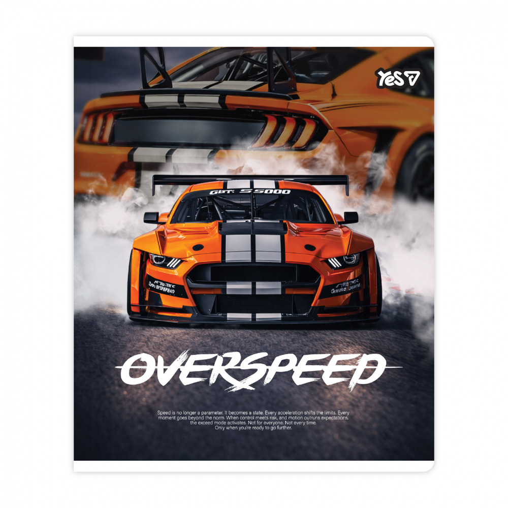 Зошит учнівський Yes Overspeed А5 24 аркушів клітинка 768590. Фото 4