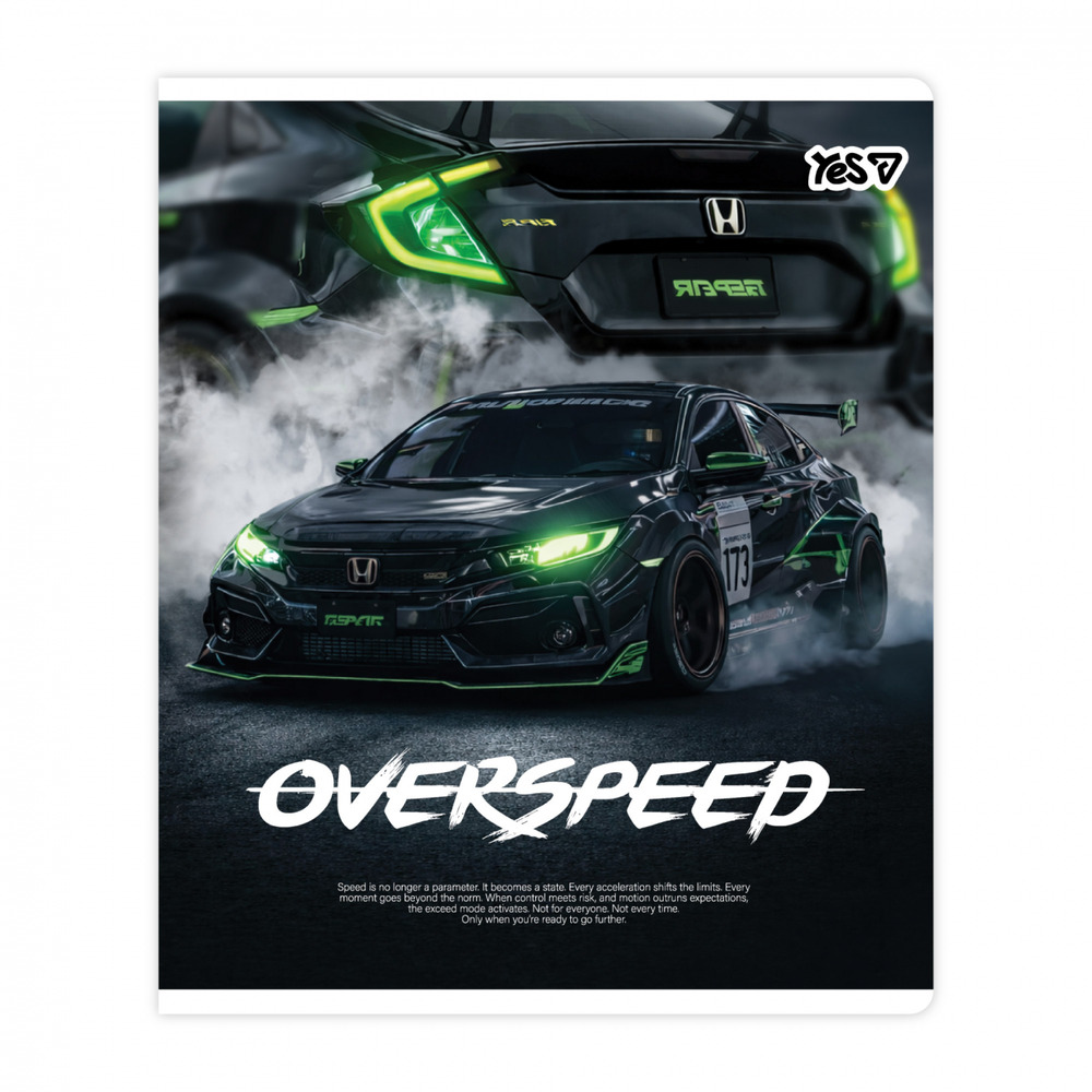 Зошит учнівський Yes Overspeed А5 18 аркушів лінія 768589. Фото 2
