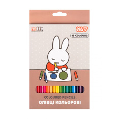 Олівці кольорові Yes Miffy 18 кольорів 290791
