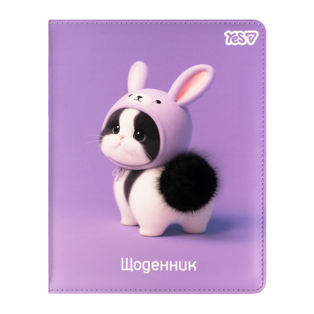 Щоденник шкільний Yes Cute Cat A5 40 аркушів PU твердий 911690