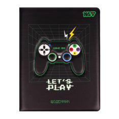 Щоденник шкільний Yes Gamepad A5 40 аркушів PU твердий 911695