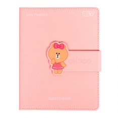 Щоденник шкільний Yes Line Friends A5 40 аркушів PU твердий 911686