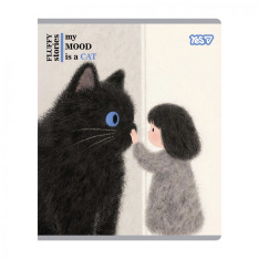 Зошит учнівський Yes My mood is a cat А5 12 аркушів клітинка 768604. Фото 4