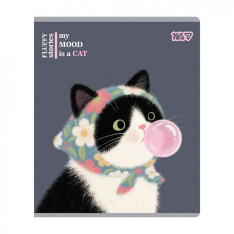 Зошит учнівський Yes My mood is a cat А5 12 аркушів клітинка 768604. Фото 5