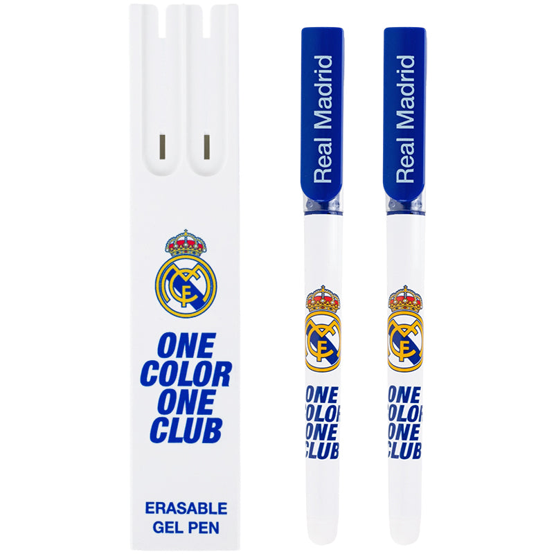 Ручка Kite Real Madrid гелева пиши-стирай синя 2 шт у пеналі  RL26-069. Фото 2