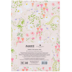 Книга записна Axent Turnowsky Floral 1 8457-10-A-TR, 96 аркушів, клітинка, тверда обкладинка. Фото 5