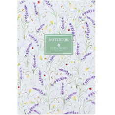 Книга записна Axent Turnowsky Floral 3 8457-12-A-TR, А5, 96 аркушів, клітинка, тверда обкладинка