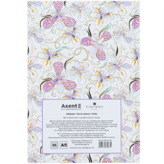 Книга записна Axent Turnowsky Floral 4 8457-13-A-TR, А5, 96 аркушів, клітинка, тверда обкладинка. Фото 5