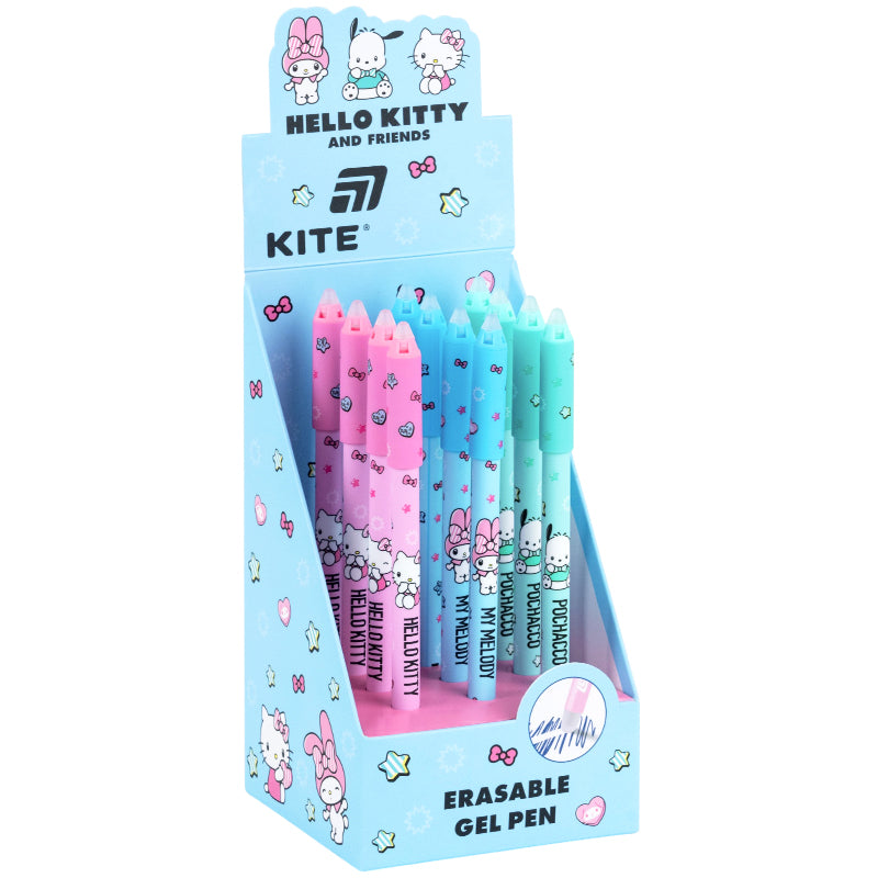 Ручка Kite гелева пиши-стирай Hello Kitty and Friends HK26-350-1, синя