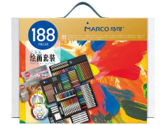 Подарунковий набір для творчості 188 предметів TRIBUTE TM MARCO 25188L