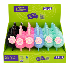 Ручка ZiBi FLUFFY PAWS гелева 0,5 мм синя KIDS Line ZB.22131