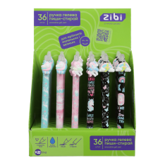 Ручка ZiBi пиши-стирай UNICORN MOOD 0.5 мм синя KIDS Line ZB.22145