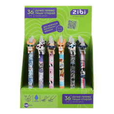 Ручка ZiBi ZB.22149 пиши-стирай PUPPY VIBES, 0.5 мм, синя, KIDS Line