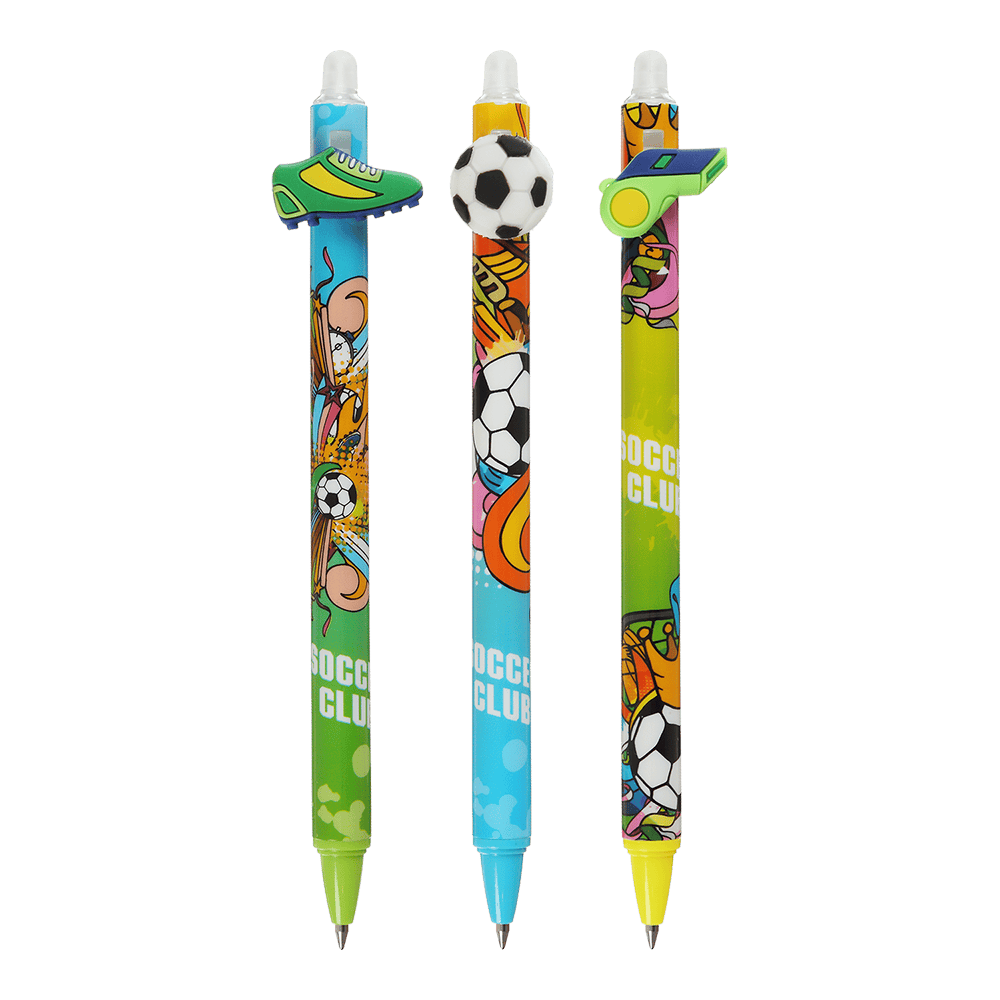 Ручка ZiBi пиши-стирай FOOTBALL 0.7 мм синя KIDS Line ZB.22169. Фото 2