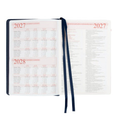 Щоденник діловий Leo Planner City A5 датований 2027 твердий синій 368 сторінок 252752. Фото 6