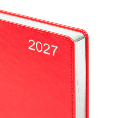 Щоденник діловий Leo Planner City A5 датований 2027 твердий червоний 368 сторінок 252751. Фото 3