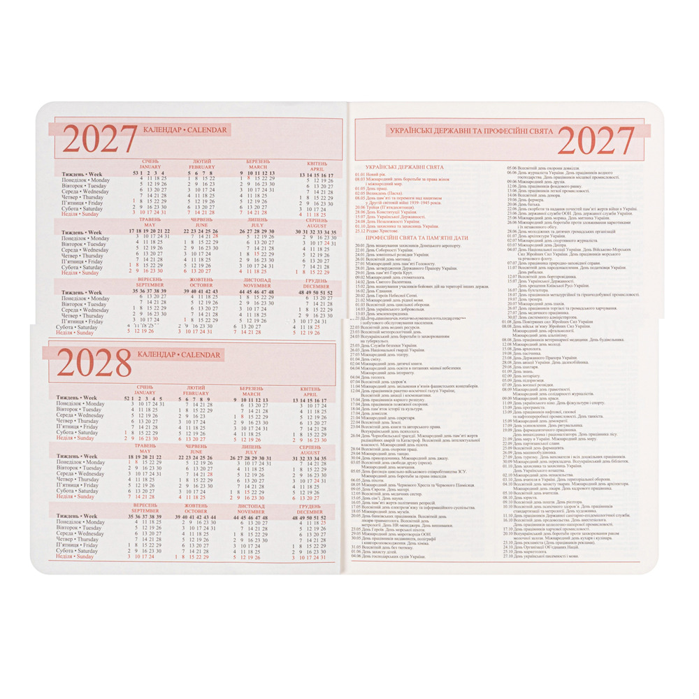 Щоденник діловий Leo Planner Clarity А5 датований 2027 м'який сірий 368 сторінок 252780. Фото 5