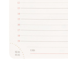 Щоденник діловий Leo Planner Dotts А5 датований твердий чорний 368 сторінок 252777. Фото 15