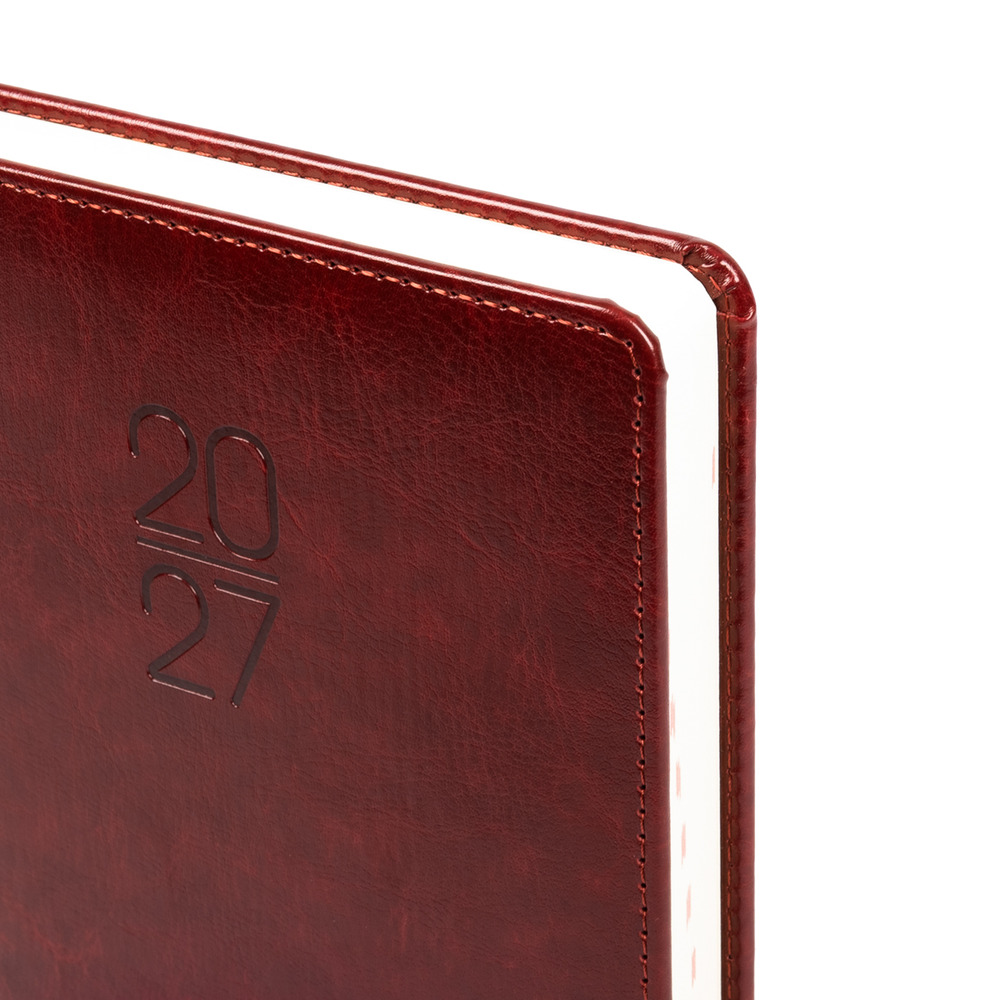 Щоденник діловий Leo Planner Vector A5 датований 2027 твердий коричневий 368 сторінок 252759. Фото 2