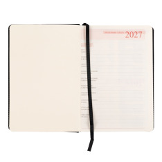 Щоденник діловий Leo Planner Vector A5 датований 2027 твердий чорний 368 сторінок 252760. Фото 4