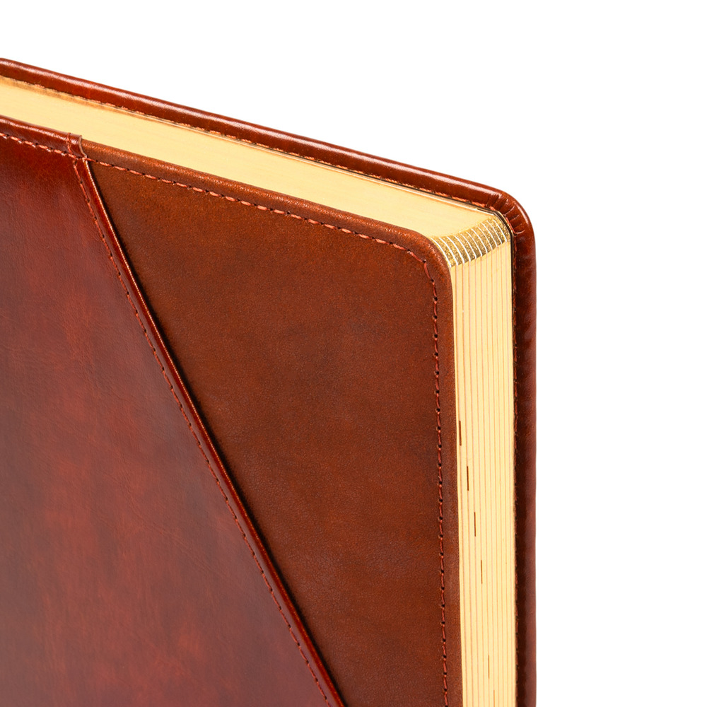 Щоденник діловий Leo Planner Whisky A5 датований 2027 твердий коричневий 368 сторінок 252756. Фото 3