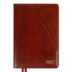 Щоденник діловий Leo Planner Whisky A5 датований 2027 твердий коричневий 368 сторінок 252756. Фото 2