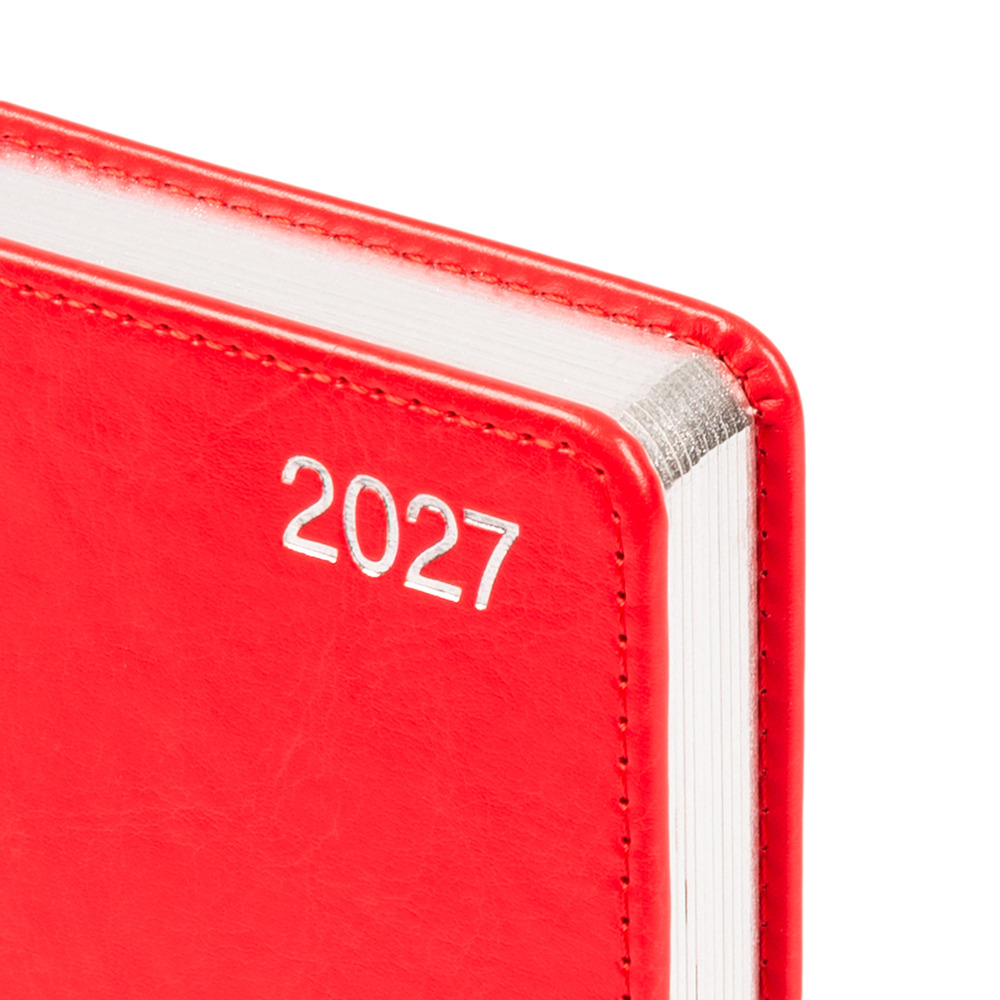 Щоденник діловий Leo Planner City А6 датований 2027 твердий червоний 352 сторінки 252762. Фото 3