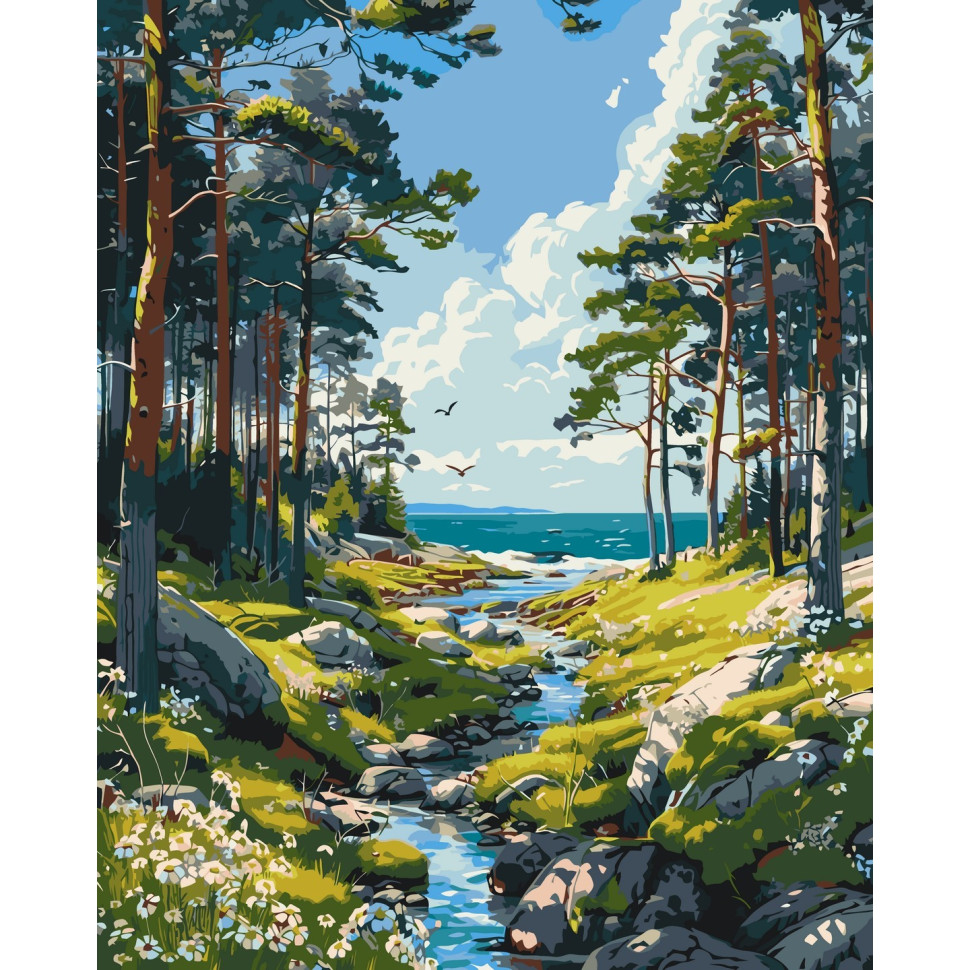 Картина за номерами ArtCraft. Тиша природи  40х50 см