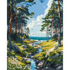 Картина за номерами ArtCraft. Тиша природи  40х50 см