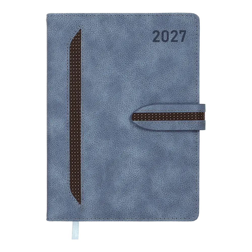 Щоденник датований 2027 Buromax Range А5 зі штучної шкіри та поролону 336 сторінок маренго BM.211001-53