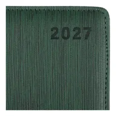 Щоденник датований 2027 Buromax Ember А5 зі штучної шкіри та поролону 336 сторінок темно-зелений BM.211002-16. Фото 4
