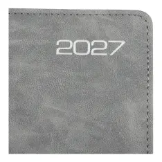 Щоденник датований 2027 Buromax Onyx А5 зі штучної шкіри та поролону 336 сторінок сірий BM.211003-09. Фото 4