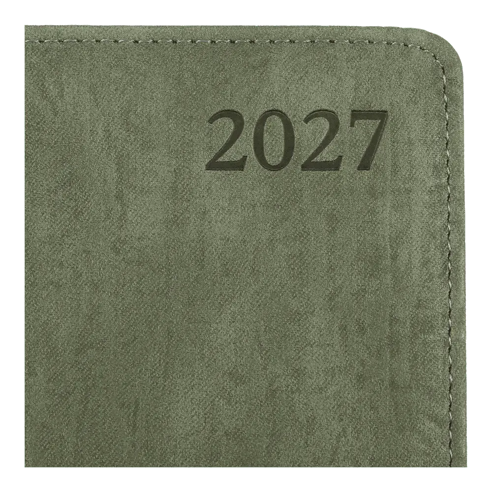 Щоденник датований 2027 Buromax Tactic А5 зі штучної шкіри та поролону 336 сторінок оливковий BM.211005-36. Фото 4
