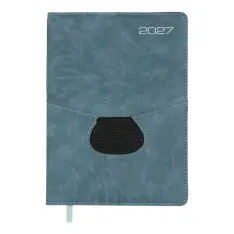 Щоденник датований 2027 Buromax Onyx А5 зі штучної шкіри та поролону 336 сторінок маренго BM.211003-53